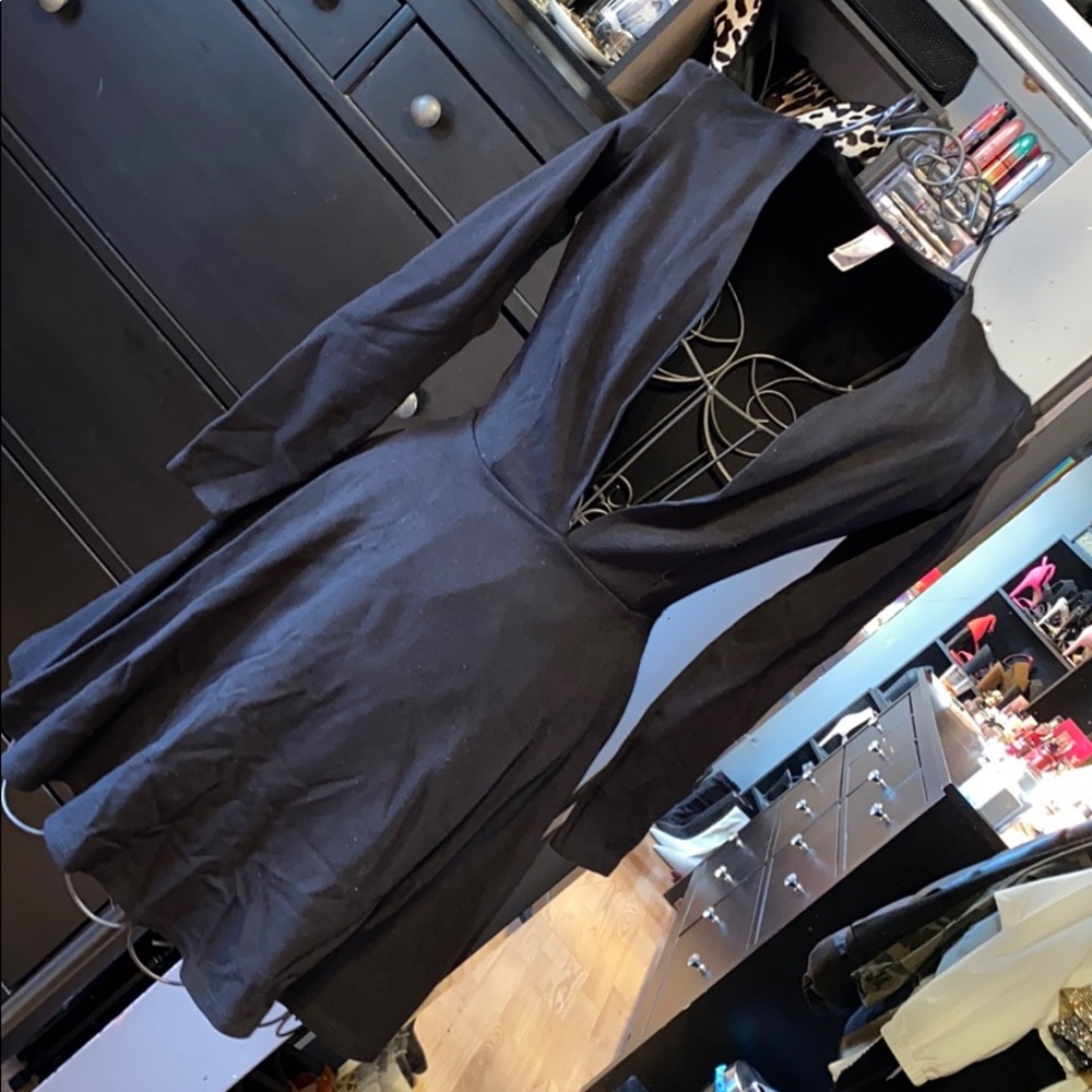 American Apparel Longsleeve Low Cut Dress